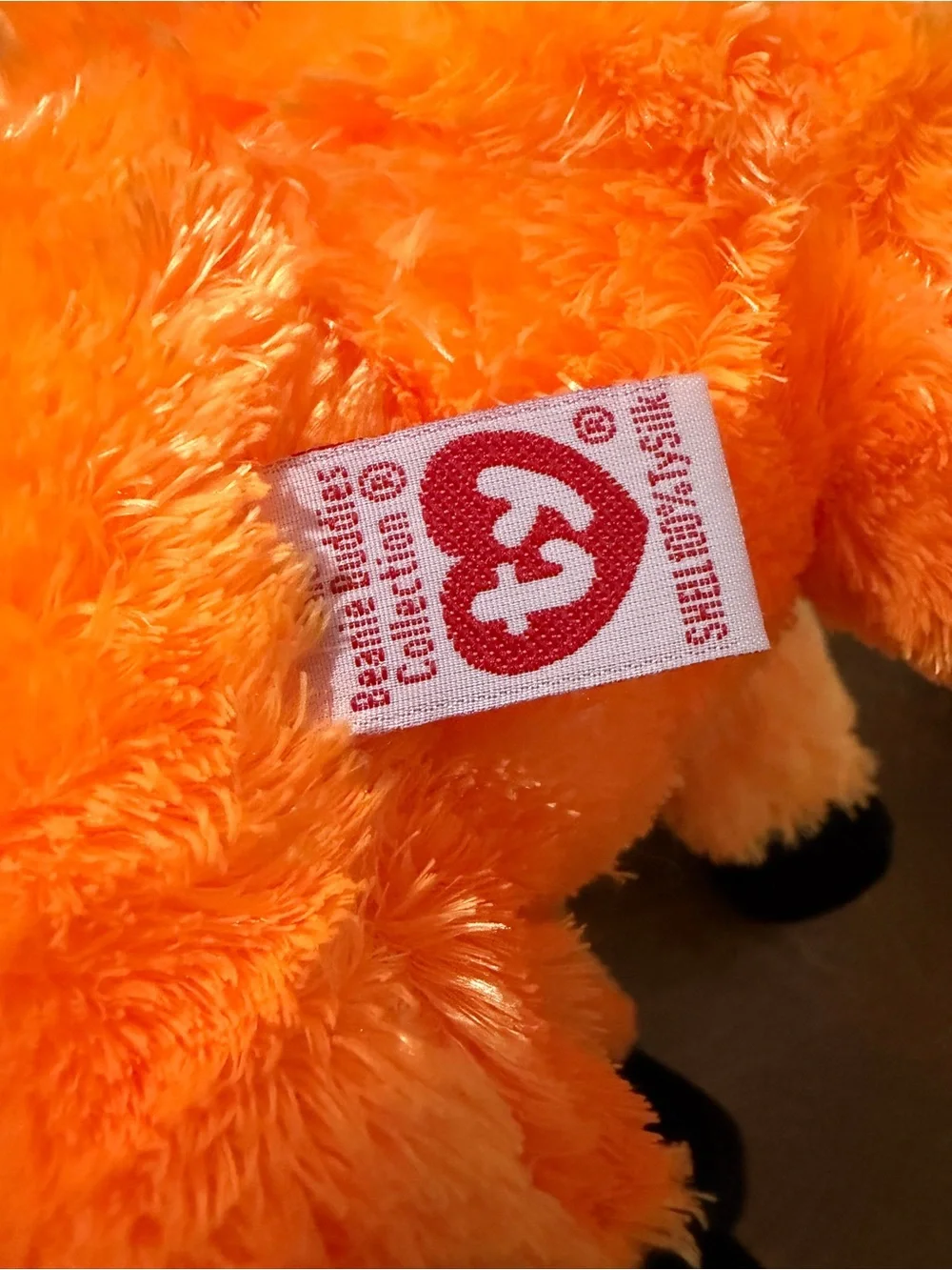 Ty Beanie Buddy “Scared-e” the Orange Halloween Cat RARE (12 inch) - 2002